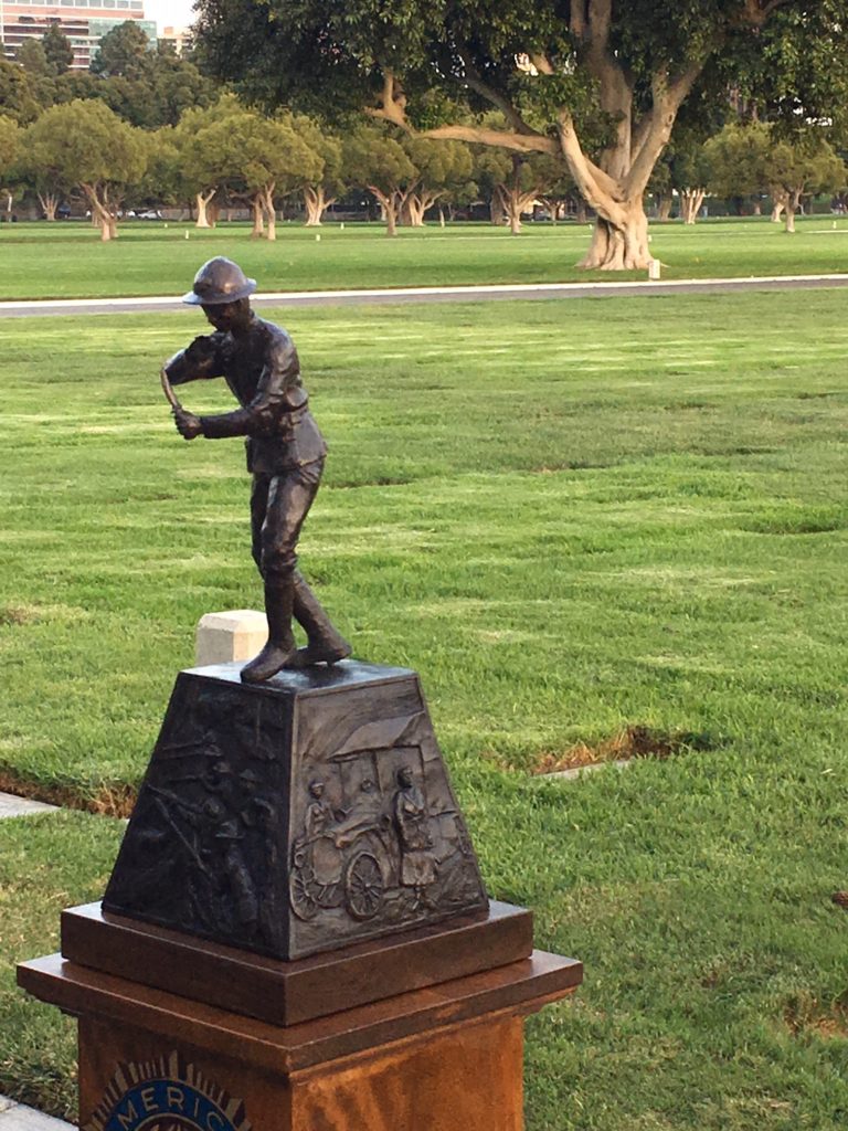 The WWI Memorial on display